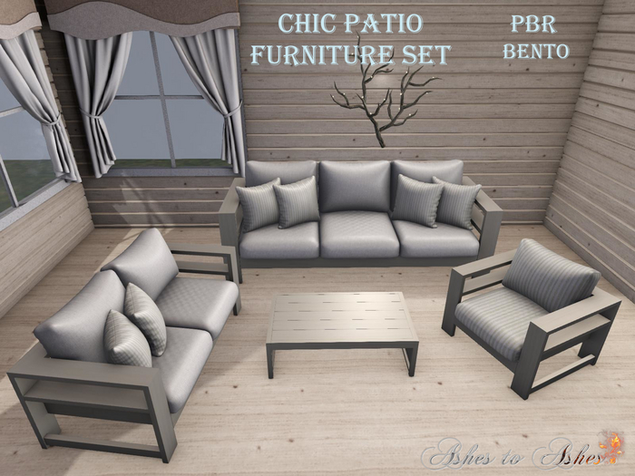 Second Life Marketplace Patio Furniture